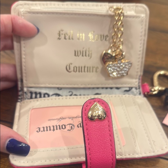 Juicy Couture Pink Wallet with Heart Charms - Picture 4 of 5